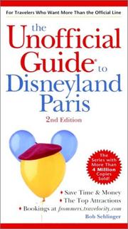The unofficial guide to Disneyland Paris by Bob Schlinger, Menasha