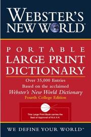 Webster's New World portable large print dictionary by Jonathan L. Goldman