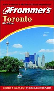 Cover of: Frommer's Toronto (Frommer's Toronto, 8th ed)