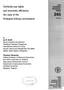 Cover of: Territorial use rights and economic efficiency: the case of the Philippine fishing concessions