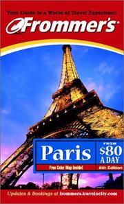 Cover of: Frommer's Paris from $80 a Day