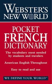 Cover of: Webster's new world pocket French dictionary: English-French, French-English