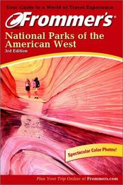 Cover of: Frommer's National Parks of the American West