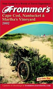Cover of: Frommer's Cape Cod, Nantucket & Martha's Vineyard, Sixth Edition