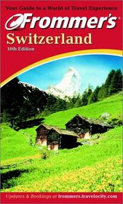 Cover of: Frommer's Switzerland