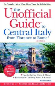 Cover of: The Unofficial Guide to Central Italy, 1E