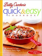 Betty Crocker's quick & easy cookbook by Betty Crocker