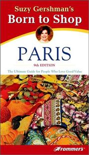Cover of: Suzy Gershman's(r) Born to Shop Paris