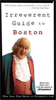 Cover of: Frommer's Irreverent Guide to Boston (4th Edition)