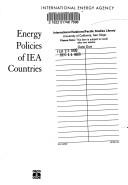 Cover of: Energy Policies of IEA Countries: New Zealand 1997