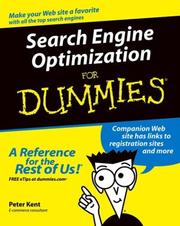 Cover of: Search engine optimization for dummies