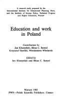 Cover of: Education and Work in Poland/U1535