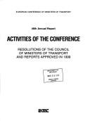 Cover of: Activities of the Conference by Ecmt