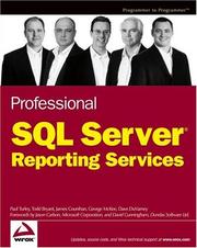 Cover of: Professional SQL Server Reporting Services by Paul Turley, Todd Bryant, James Counihan, George McKee, Dave DuVarney