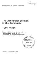 Cover of: Agricultural Situation in the Community, 1991 Report by European Communities