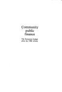 Front cover of Community public finance by Unknown