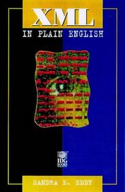 Cover of: Xml in Plain English (In Plain English (IDG)) by Sandra E. Eddy
