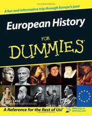 European History for Dummies by Sean Lang