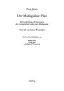 Cover of: Der Madagaskar- Plan.