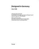 Cover of: Designed in Germany: Since 1949