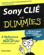 Sony Clié for dummies by Denny Atkin