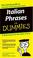 Cover of: Italian phrases for dummies
