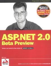 Cover of: ASP.NET 2.0 Beta Preview