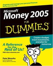 Microsoft Money 2005 for dummies by Peter Weverka