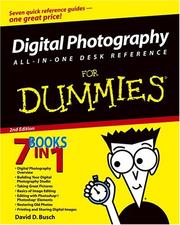 Cover of: Digital photography all-in-one desk reference for dummies