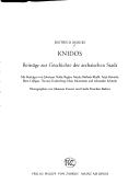 Cover of: Knidos: Beiträge zur Geschichte der archaischen Stadt