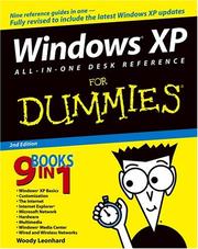 Cover of: Windows XP All-in-One Desk Reference For Dummies by Woody Leonhard