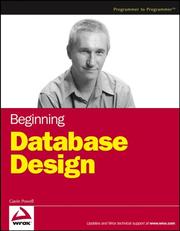 Cover of: Beginning database design by Gavin Powell