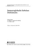 Cover of: Immunoglobulin Subclass Deficiencies (Monographs in Allergy)