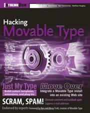 Cover of: Hacking Movable Type (ExtremeTech)