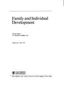 Cover of: Family and Individual Development (Contributions to Human Development)
