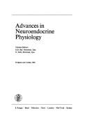 Cover of: Advances in Neuroendocrine Physiology (Frontiers of Hormone Research)