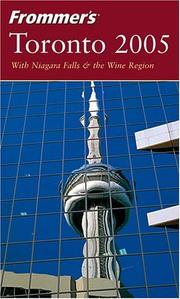 Cover of: Frommer's Toronto 2005 (Frommer's Complete)