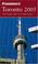 Cover of: Frommer's Toronto 2005 (Frommer's Complete)