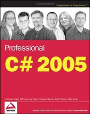 Cover of: Professional C# 2005