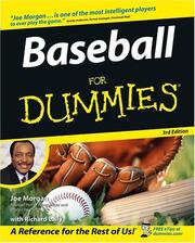 Baseball for dummies by Joe Morgan