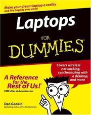 Cover of: Laptops for dummies by Dan Gookin