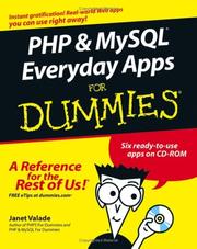 Cover of: PHP and MySQL everyday apps for dummies