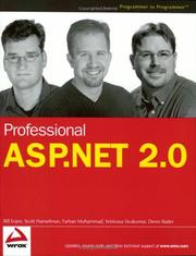 Cover of: Professional ASP.NET 2.0