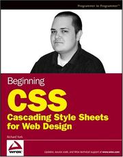 Cover of: Beginning CSS by Richard York, Richard York