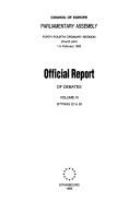 Cover of: Official Report of Debates (Official Report of Debates) by 