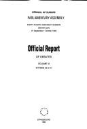 Cover of: Official Report of Debates by 
