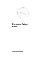 Cover of: European Prison Rules (Penal Law and Criminology)