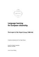 Cover of: Language Learning for European Citizenship: Final Report of the Project Group (1989-96)