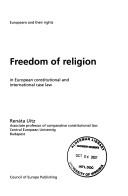 Cover of: European and Their Rights: Freedom of Religion (Human Rights)