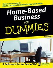 Cover of: Home-based business for dummies